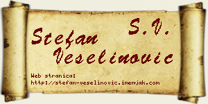 Stefan Veselinović vizit kartica